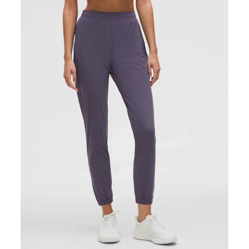Lululemon Adaptive State Jogger Women Size 6 Purple Nightfall Ankle Zip Athletic